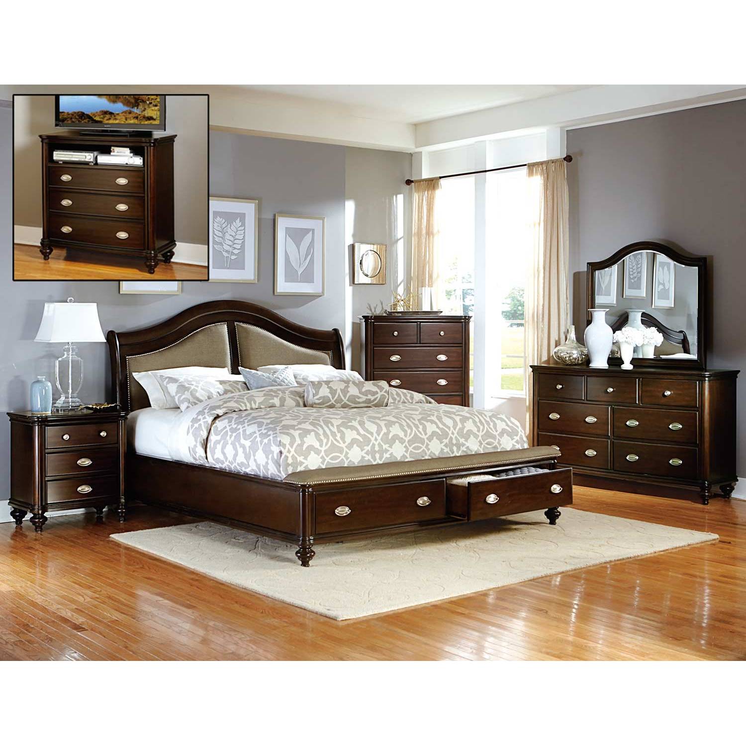 Marston Bedroom Set 5pc Dark Cherry 2615dc 1 5 Homelegance Marston Bedroom Set 5pc Dark Cherry 2615dc 1 5