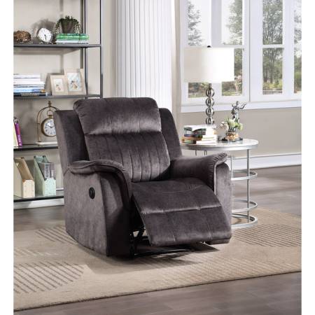 8098-RECL DARK GRAY Fabric Power Recliner