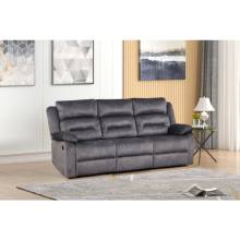 8080-SOFA BLUE GRAY Fabric Power Reclining Sofa