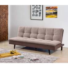 7568-LBR LIGHT BROWN Pillow Top Futon Bed