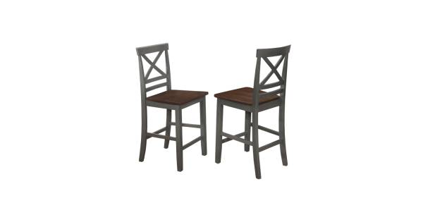 カウンターチェアcounter chair antique chair 7758 ANTIQUE GRAY Wooden Counter Chair w/ MDF Seat