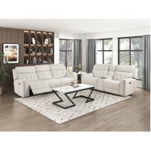 9670BE*2PWH 2PC SETS SOFA + LOVESEAT