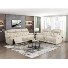 8457BEG*2PW 2pc Set: Sofa, Love (Power)