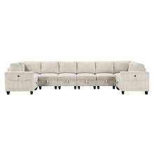 9650NBE*8SC 8-Piece Sectional with Storage, Storage Pouches and Charging Ports
