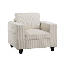9650NBE-1 Chair with Storage Pouches and Charging Ports
