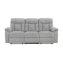 8440GRY-3 Double Reclining Sofa