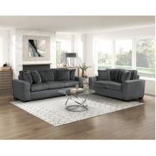 9720DGY*2 2PC SETS Sofa + Love Seat