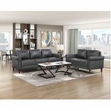 9690DGY*2 2PC SETS Sofa + Love Seat