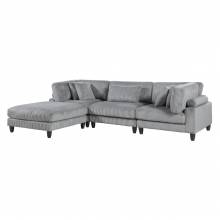 9688GY*42CRACOT 4-Piece Modular Sectional with Otttoman