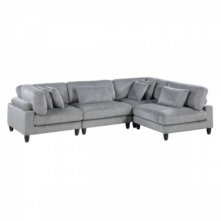 9688GY*42CR2AC 4-Piece Modular Sectional