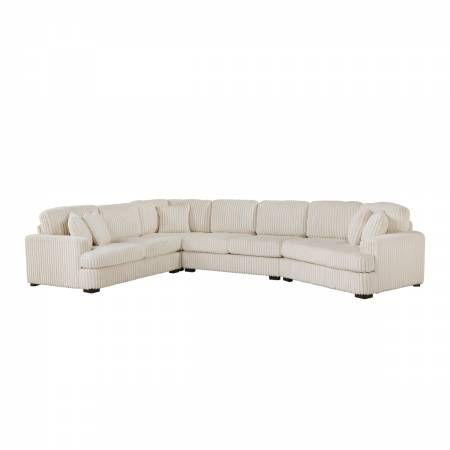 9623BE*42LRU 4-Piece Sectional with Right Cuddler