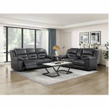 8538BK*2 2PC SETS Double Reclining Sofa + Love Seat