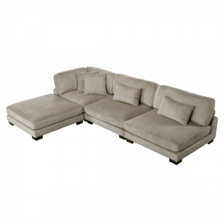 8555GB*2AC1CROT 4-Piece Modular Sectional with Ottoman