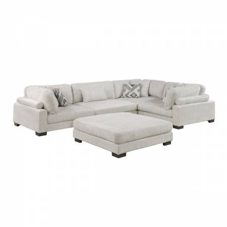 9555BEG*53CRACOT 5-Piece Modular Sectional with Ottoman