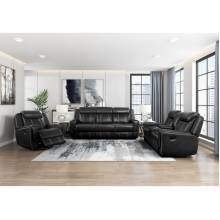 8516BK*3 3pc Set: Sofa, Love, Chair