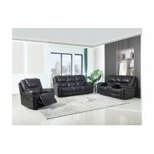 5108 - Brown Sofa Set with Console Loveseat