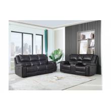 5108 - Brown Sofa and Console Loveseat
