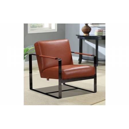 C67-CAMEL-CH Camel Leather Accent Chair