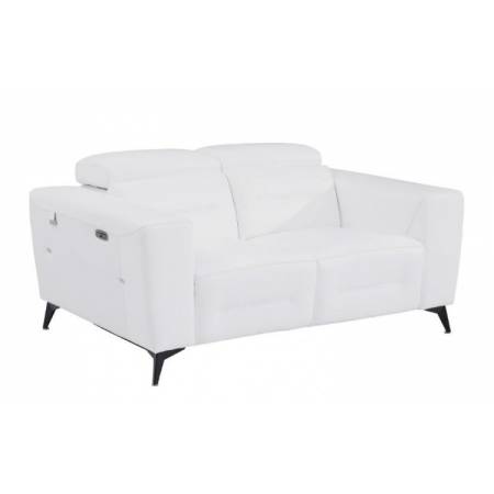 990-WHITE-L White- Power Reclining Loveseat