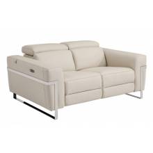 990-BEIGE-L Beige- Power Reclining Loveseat 