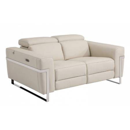 990-BEIGE-L Beige- Power Reclining Loveseat 