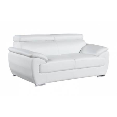 4571-WHITE-L White Loveseat