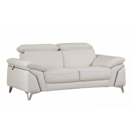 727-WHITE-L White Loveseat
