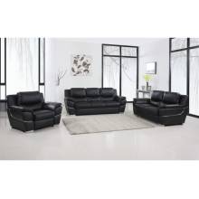 4572-BLACK-S-L-CH Black Sofa Set