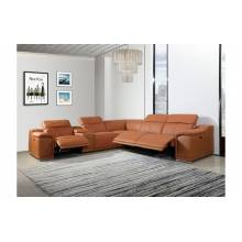 9762-CAMEL-3PWR-6PC Camel 3-Power Reclining 6PC Sectional w/ 1-Console