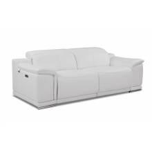 9762-WHITE-S White Power Reclining Sofa