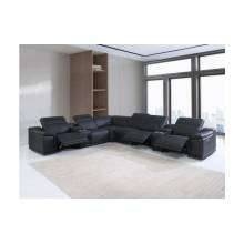 9762-BLACK-3PWR-8PC Black 3-Power Reclining 8PC Sectional /w 2-Consoles