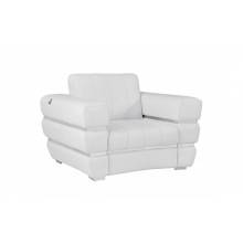 904-WHITE-CH White Italian Leather Chair 