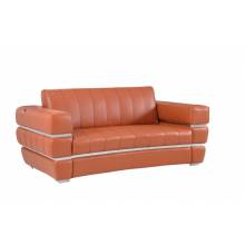 904-CAMEL-L Camel Italian Leather Loveseat
