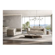 970-BEIGE-S-L 2PC SETS SOFA + LOVESEAT