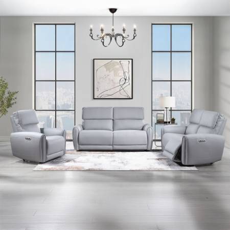 LV03335-2PC 2PC SETS Jeromie Power Motion Sofa w/USB Port + Loveseat
