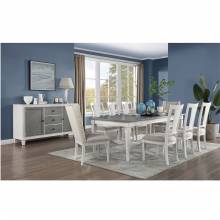 DN02273-9PC 9PC SETS Katia Dining Table W/Leaf + 6 Side Chairs + 2 Hostess Chairs