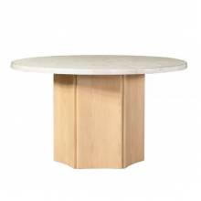 DN02875 Qwin Round Dining Table W/Marble Top