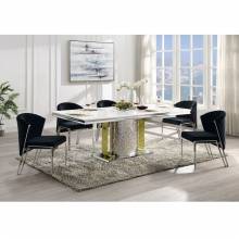 DN01952-55*5 6PC SETS Fadri Dining Table W/Engineering Stone Top & Pedestal Base