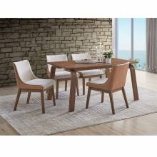 DN02307-5PC 5PC SETS Ginny Dining Table + 4 Side Chairs