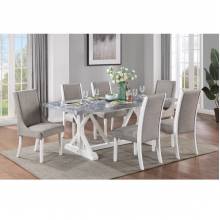 DN02159-7PC 7PC SETS Hollyn Dining Table W/Engineering Stone Top