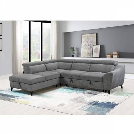LV03160 Wrenley Sectional Sofa W/Sleeper & Storage