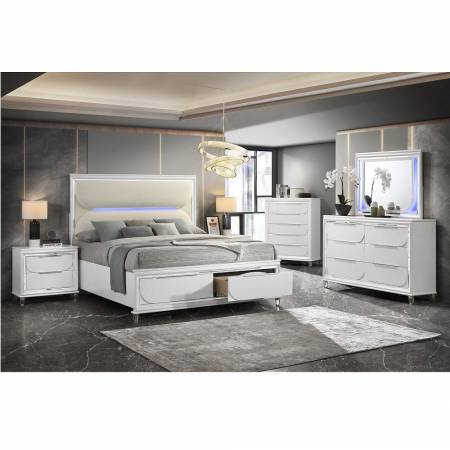 BD02316EK-4PC 4PC SETS Tarian EK Bed W/Led & Storage