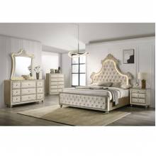BD02335Q-4PC 4PC SETS Lucienne Queen Bed W/Led