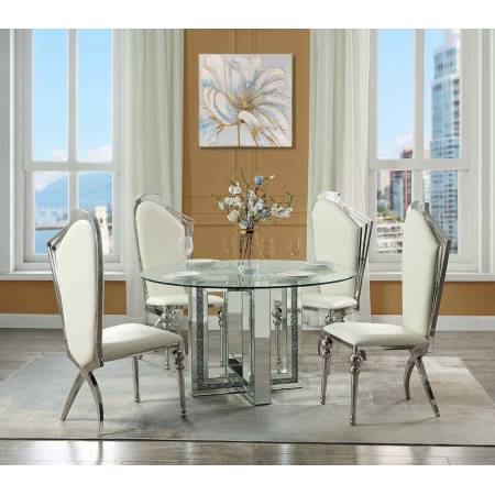 DN00715-5PC 5PC SETS Noralie Dining Table + 4 Side Chairs (DN00928)