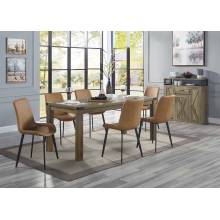 DN01028-7PC 7PC SETS Abiram Dining Table + 6 Side Chairs