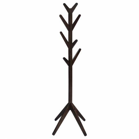 983273 Margaret Solid Wood Coat Rack Clothing Hanger Cappuccino