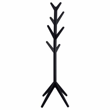 983272 Margaret Solid Wood Coat Rack Clothing Hanger Black