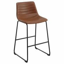 107218 Zuni Upholstered Counter Height Chair Saddle