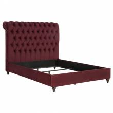 360341QB1 Devon 57-inch Upholstered Queen Headboard Wine Red