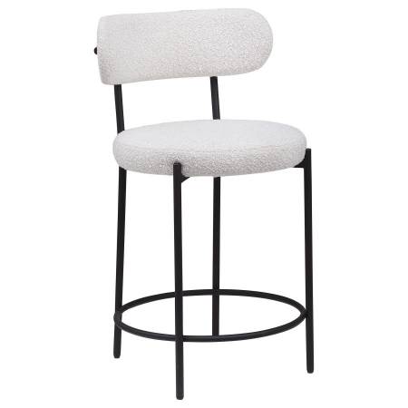 108188 Viola Boucle Upholstered Counter Chair Cream